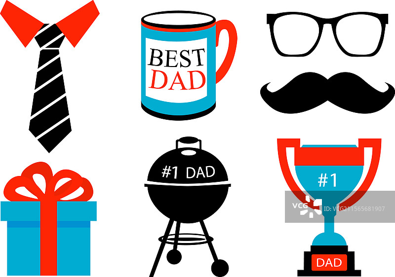 现代孤立的蓝色、黑色和橙色元素图片素材