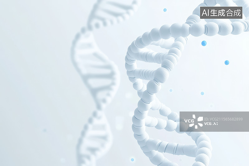 【AI数字艺术】DNA双螺旋结构图片素材