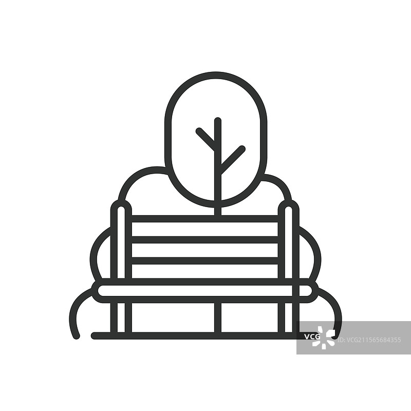 绿色空间图标，线条设计的绿色空间图片素材