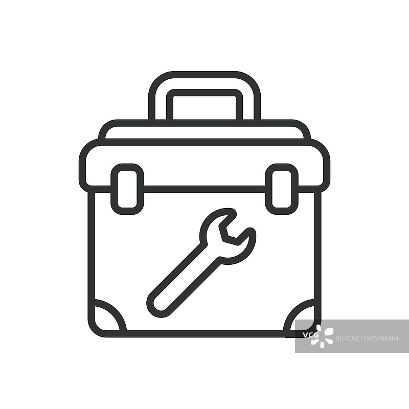 线条设计的工具箱图标 工具箱工具箱图片素材