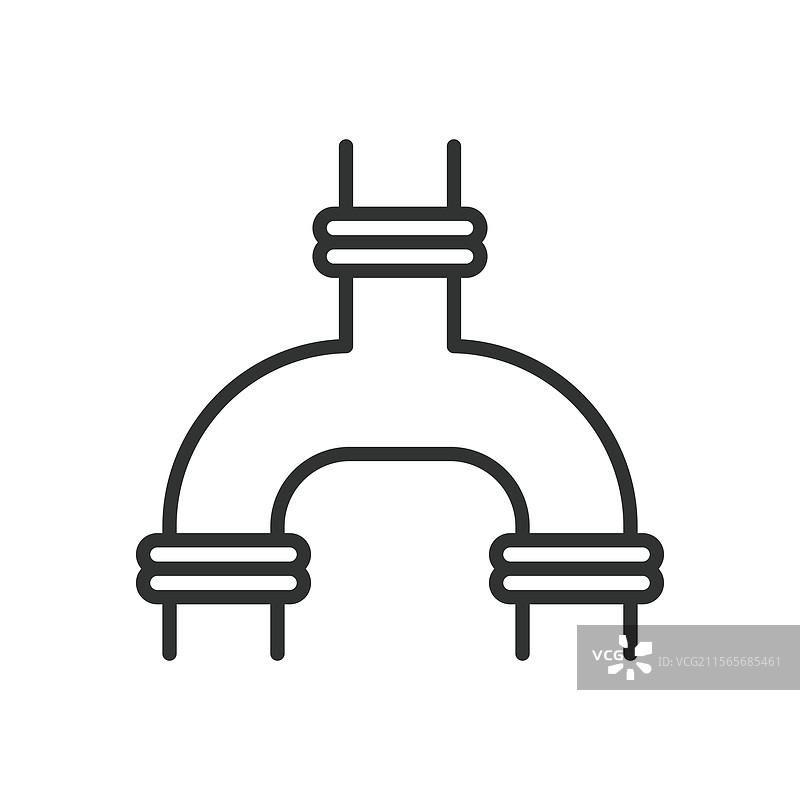 管道图标，线条设计，管道水流图片素材