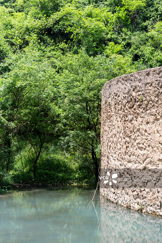 崇阳小九寨水坝图片素材