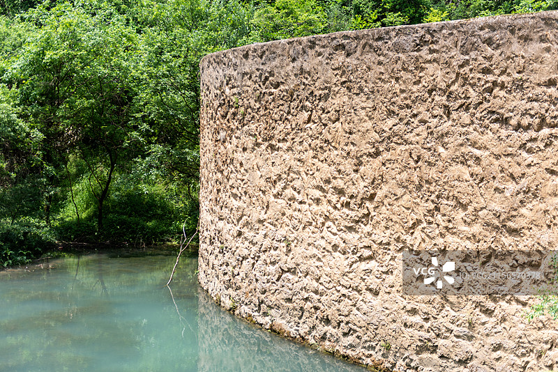 崇阳小九寨水坝图片素材