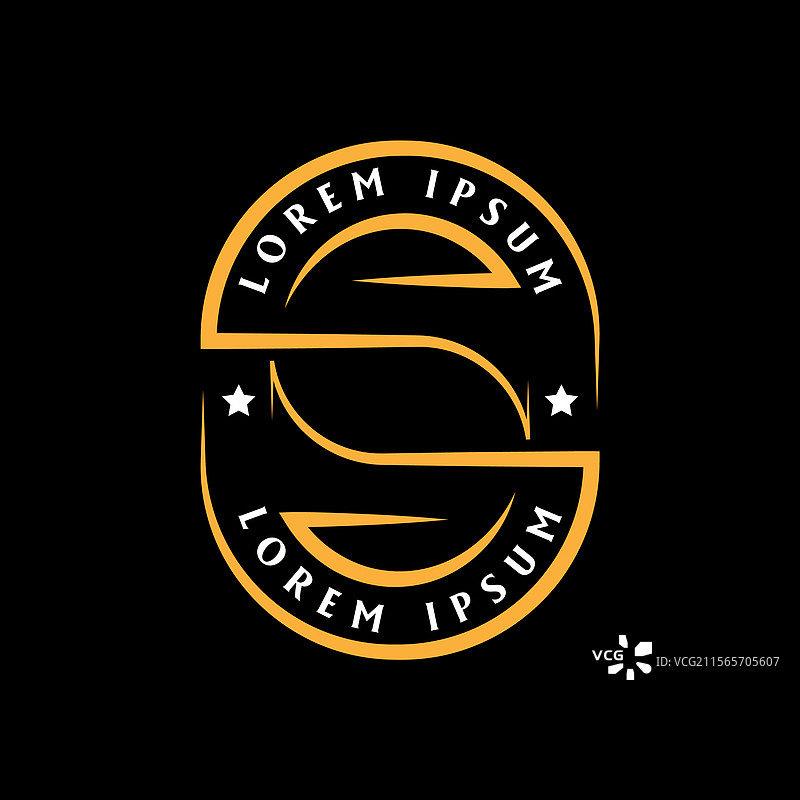 简单圆形复古徽章标志标签图片素材