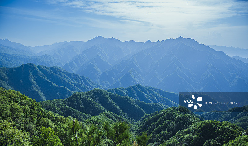 祥峪森林公园卧虎峰图片素材