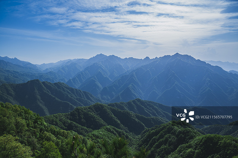 祥峪森林公园卧虎峰图片素材