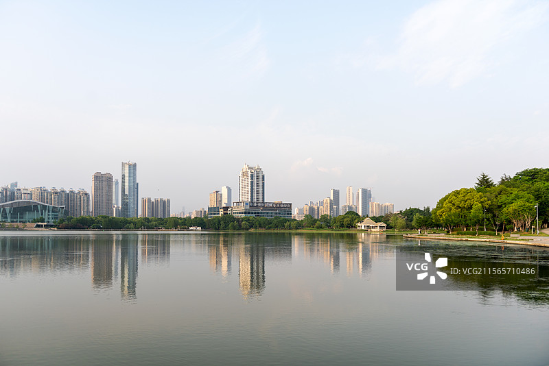 汉阳月湖公园图片素材