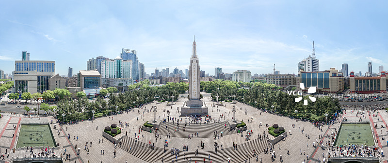 江西南昌红色旅游八一广场南昌起义纪念塔江西美术馆图片素材