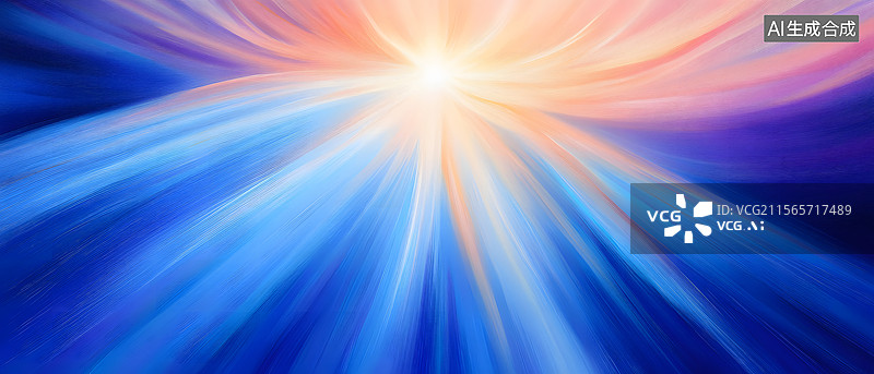【AI数字艺术】光芒四射的抽象背景图片素材