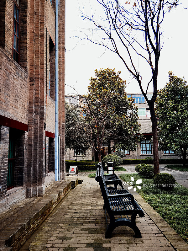 西安张学良公馆景观系列之外景图片素材