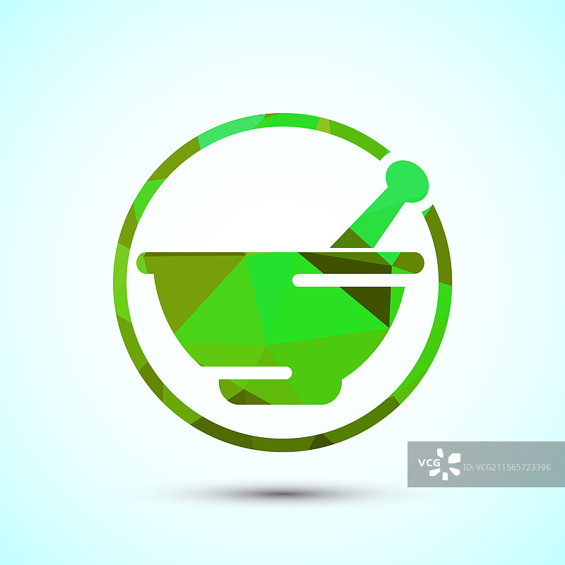 药房标志的研钵和杵图标设计图片素材