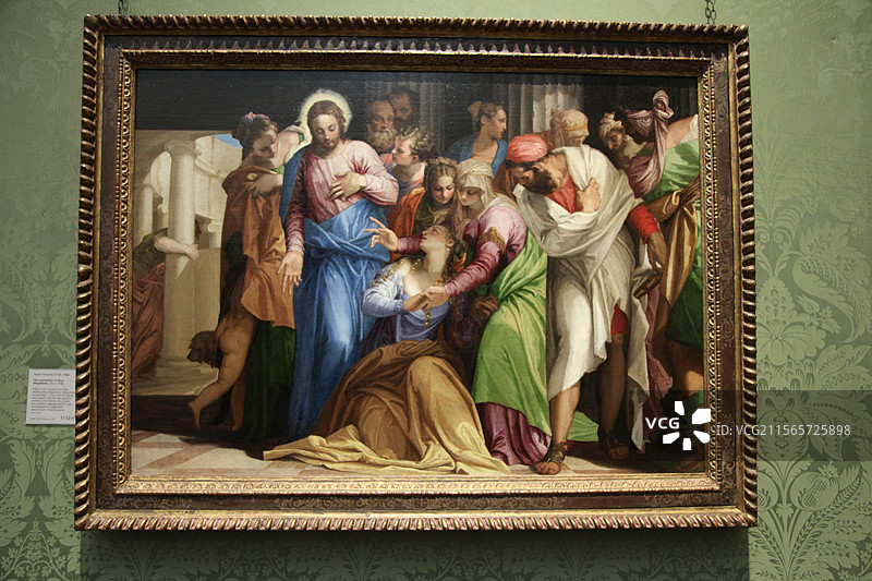 英国伦敦国家美术馆名画油画画作画展图片素材