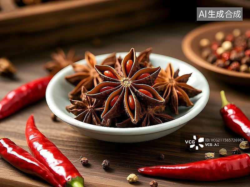 【AI数字艺术】八角料图片素材