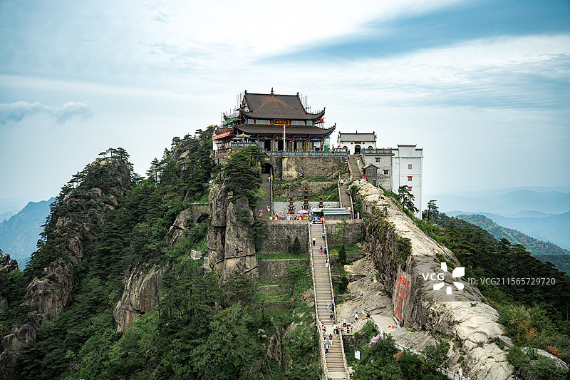 九华山大天台图片素材