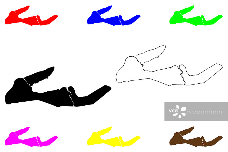 古巴马坦萨斯市地图涂鸦图片素材