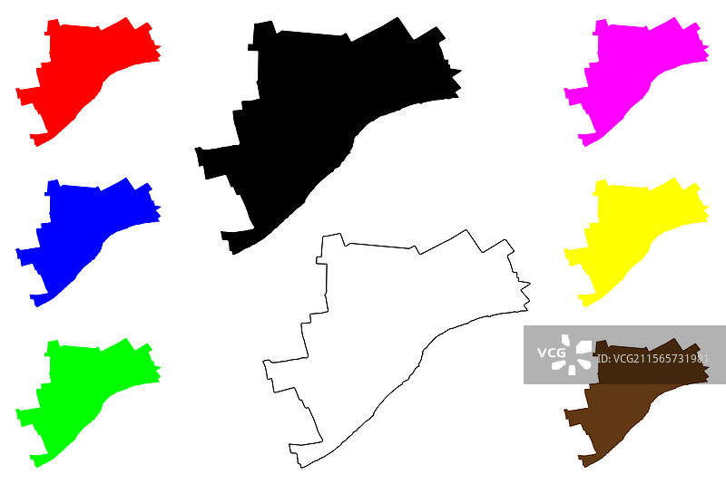 埃及阿拉伯共和国索哈杰的阿赫敏市图片素材