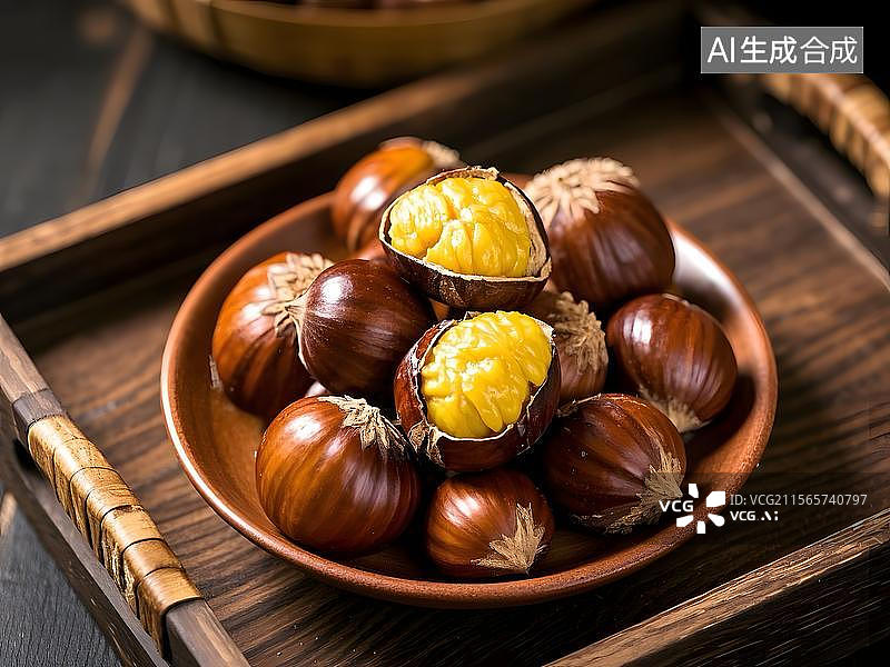 【AI数字艺术】糖炒栗子图片素材