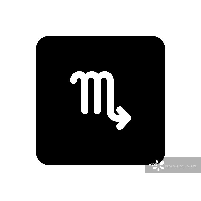 天蝎座星座图标符号图片素材