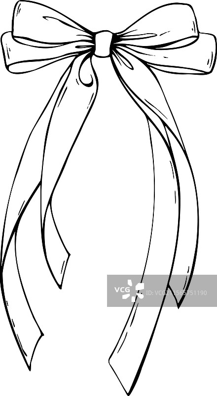 由两层狭窄织物制成的缎带蝴蝶结图片素材