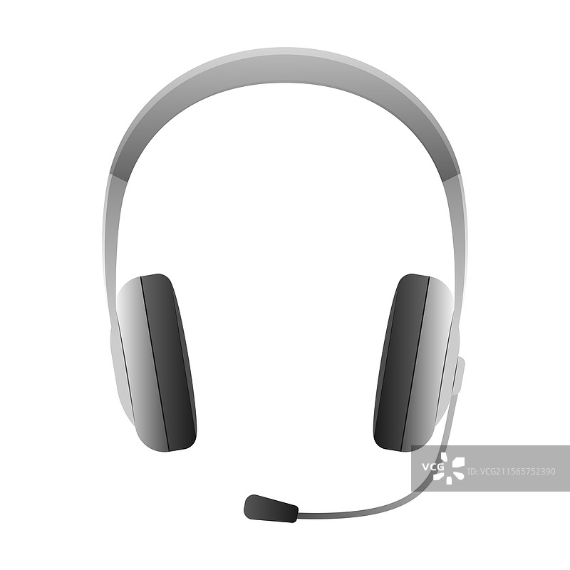 用于在线的无线耳机带麦克风图片素材