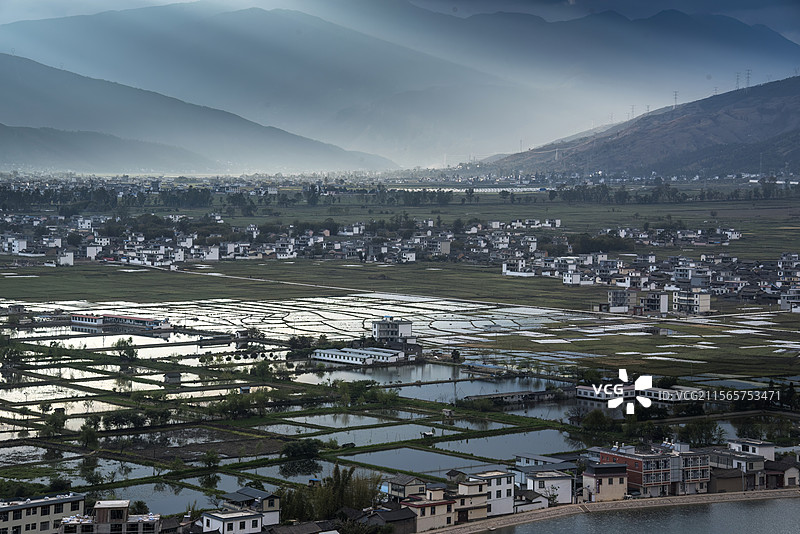 云南省丽江市永胜县三川镇景观图片素材