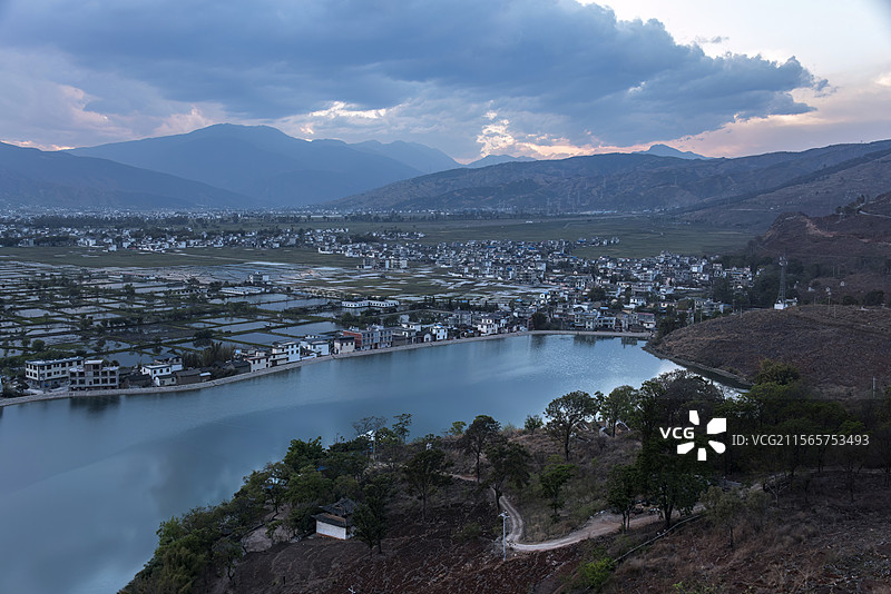 云南省丽江市永胜县三川镇景观图片素材