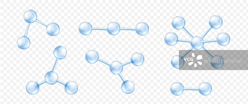 透明的分子结构图片素材