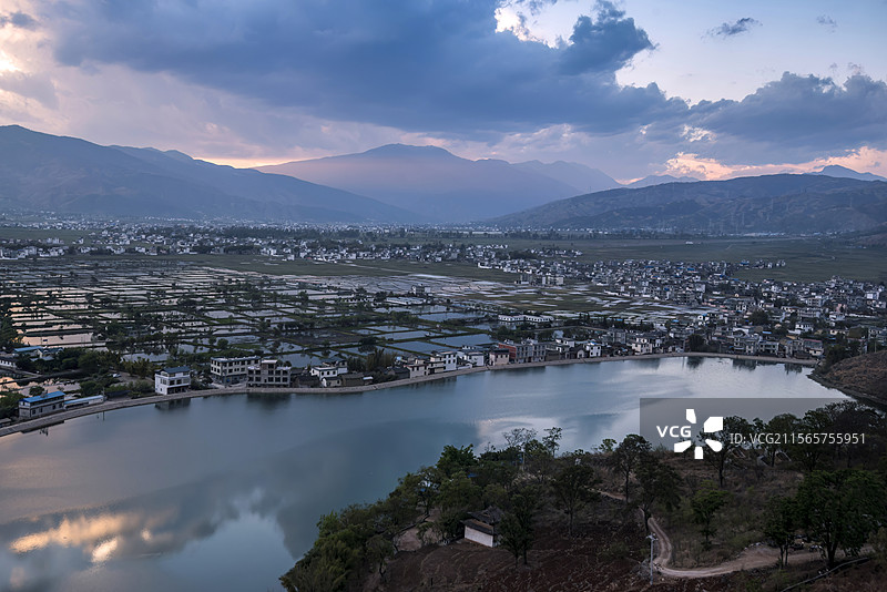 云南省丽江市永胜县三川镇景观图片素材