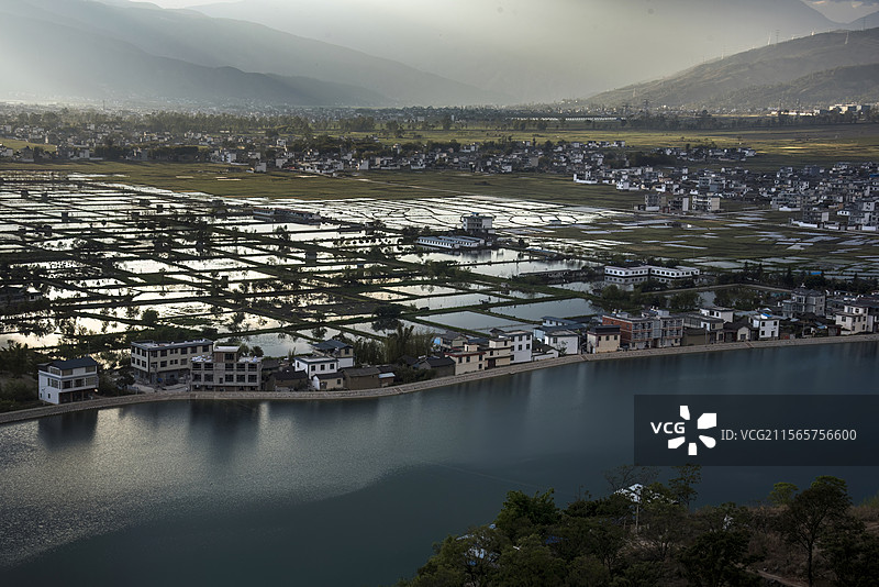 云南省丽江市永胜县三川镇景观图片素材