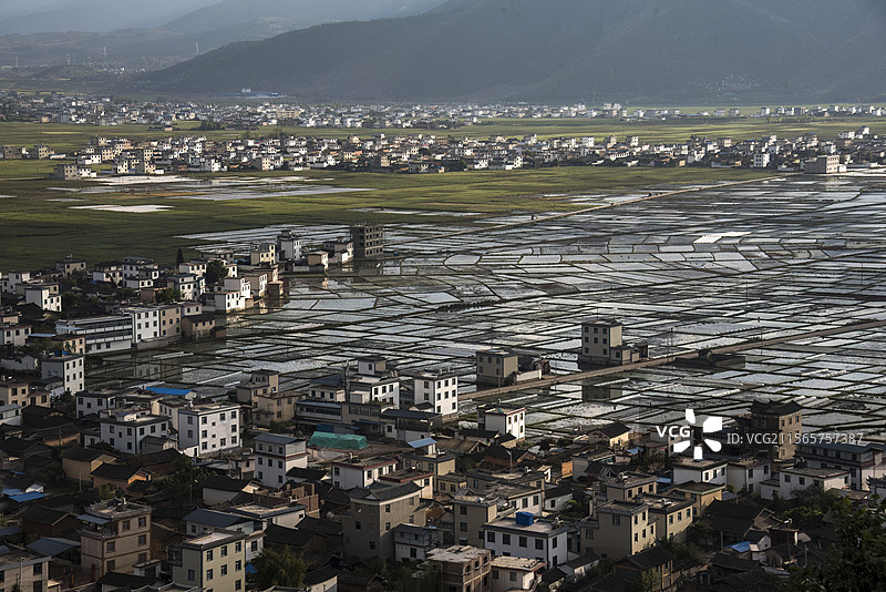 云南省丽江市永胜县三川镇景观图片素材