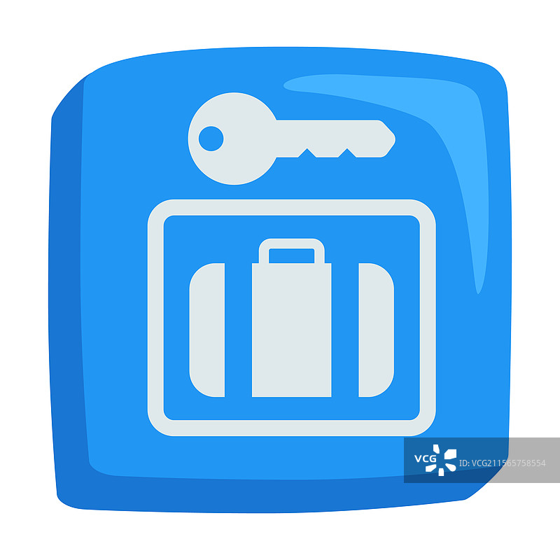 行李寄存表情符号图标图片素材