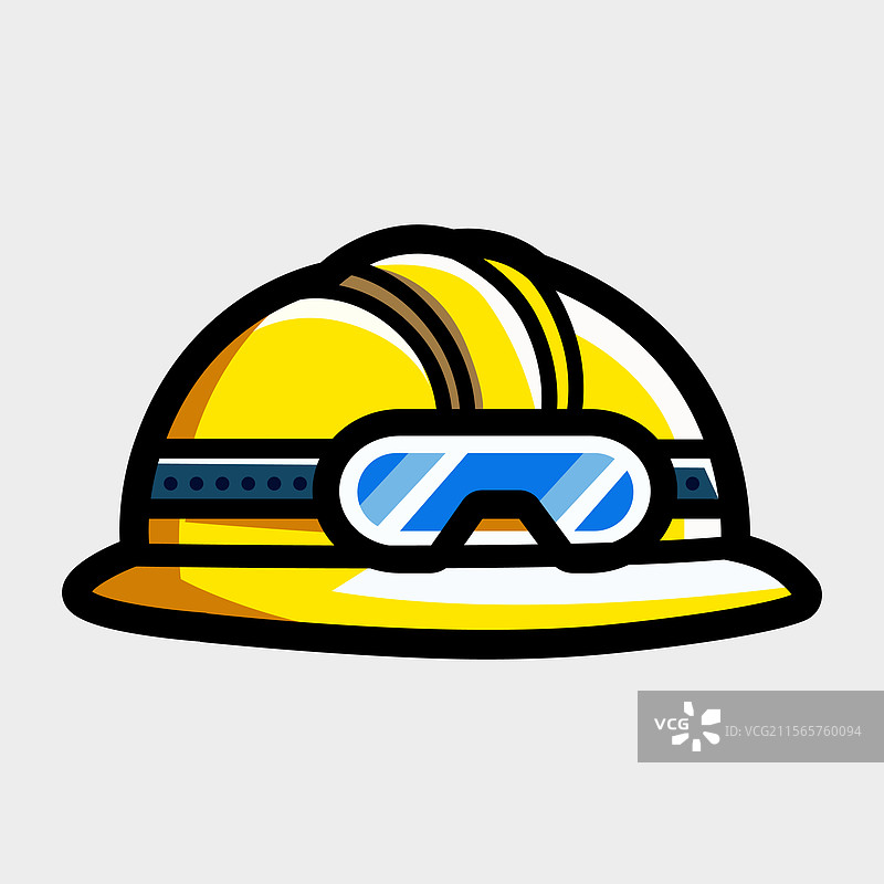 安全帽配护目镜 - 安全头盔图片素材