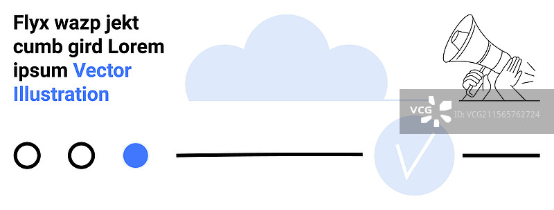 数字界面与云端清单和扩音器图片素材