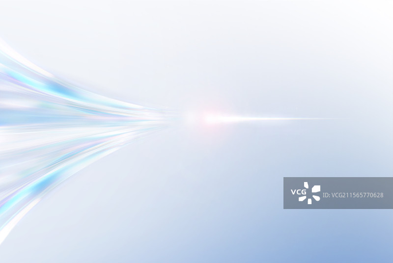 七彩光线汇聚成光束图片素材