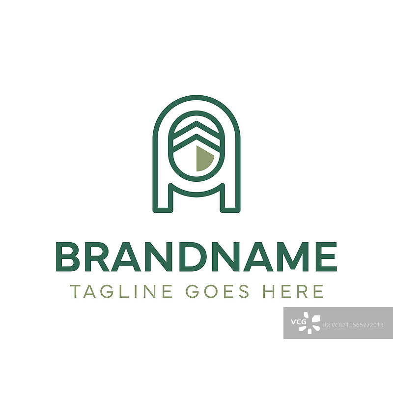 旅行社的字母A与卡巴线条标志图片素材