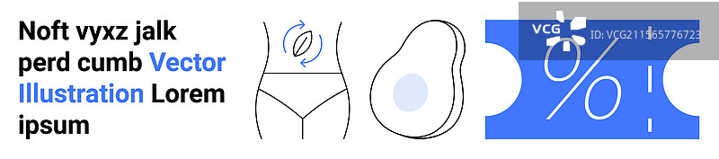 身体护理概念与人类轮廓图片素材