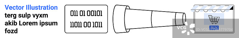 数字安全概念，包含二进制代码图片素材