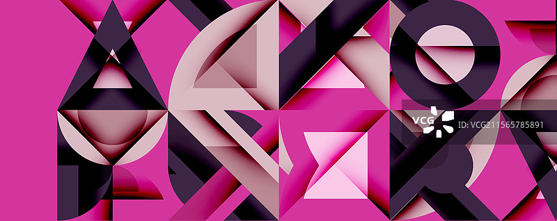 圆形、方形、线条的抽象背景图片素材