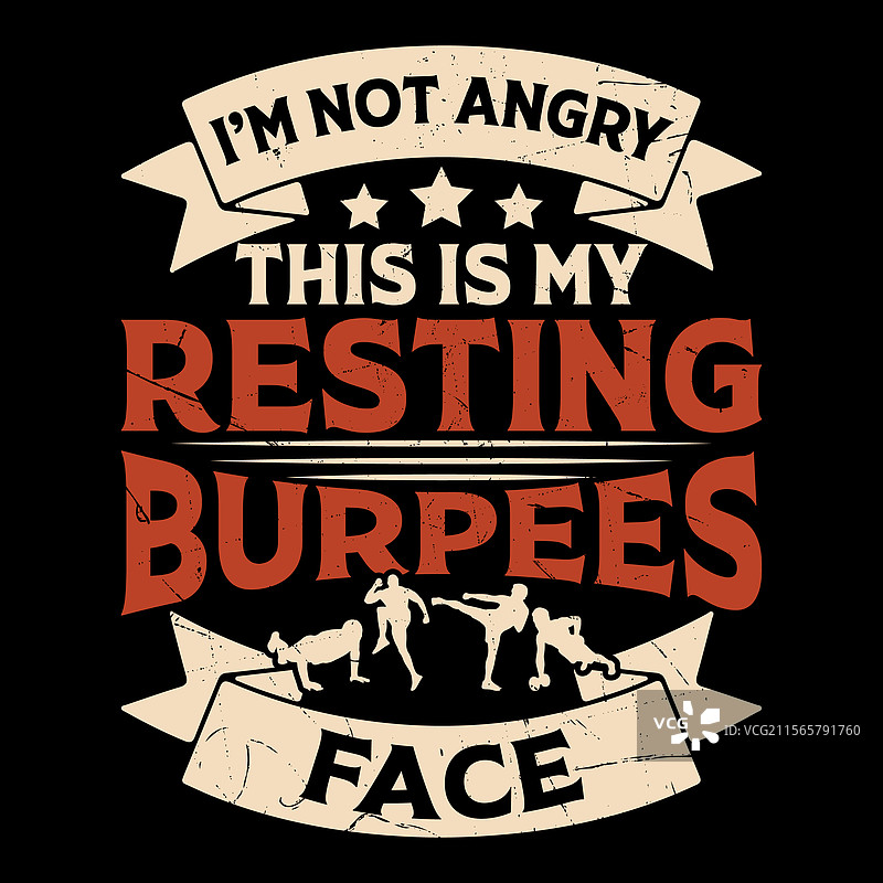 搞笑的有氧健身教练T恤设计图片素材