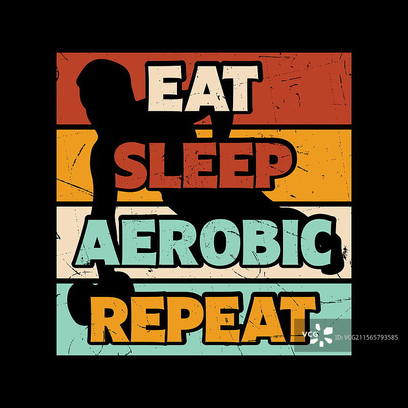 搞笑的有氧健身教练T恤设计图片素材