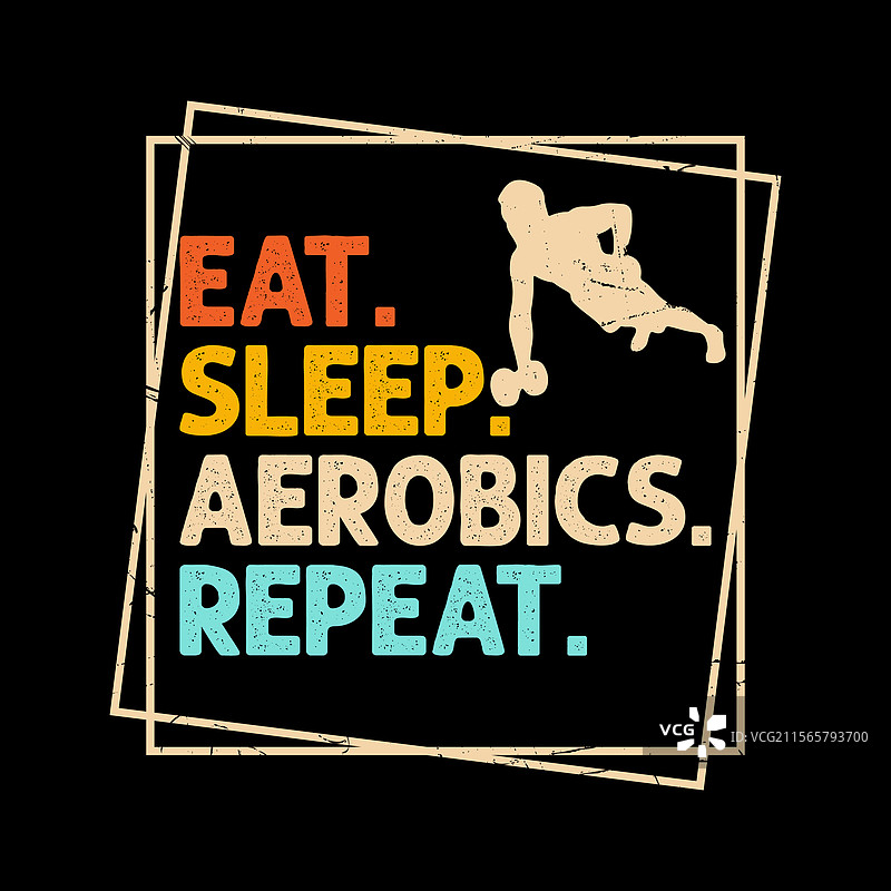 搞笑的有氧健身教练T恤设计图片素材