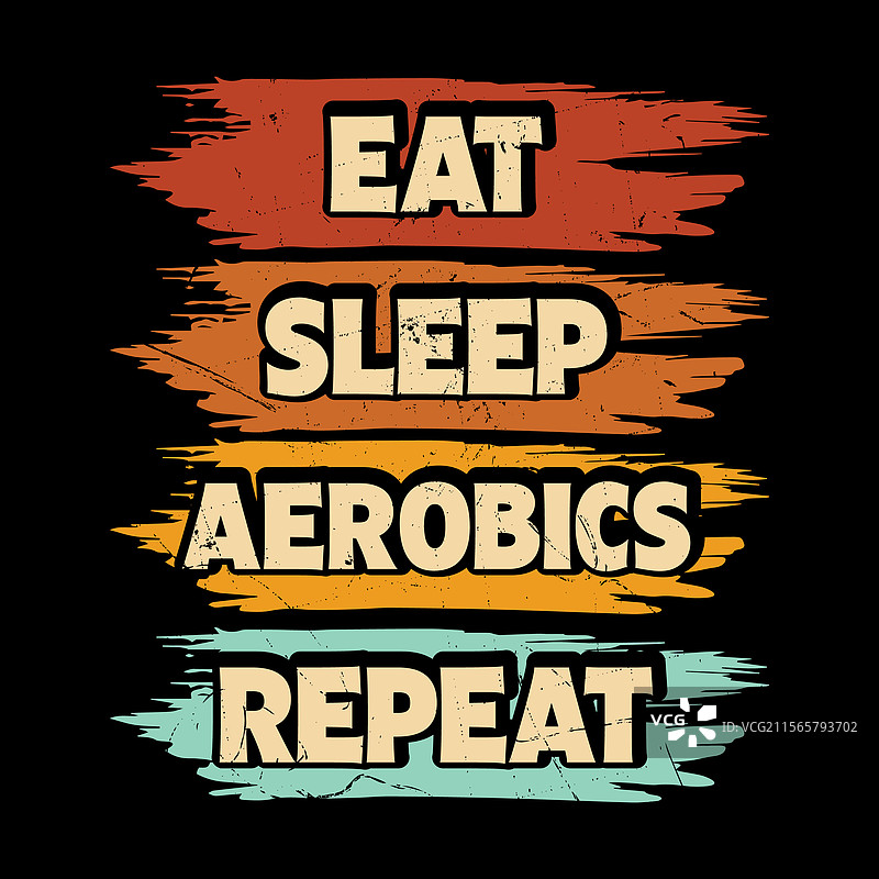 搞笑的有氧健身教练T恤设计图片素材