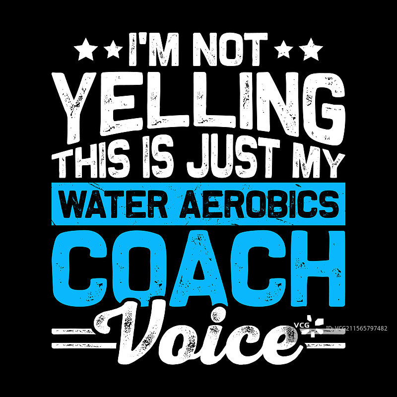 搞笑的有氧健身教练T恤设计图片素材