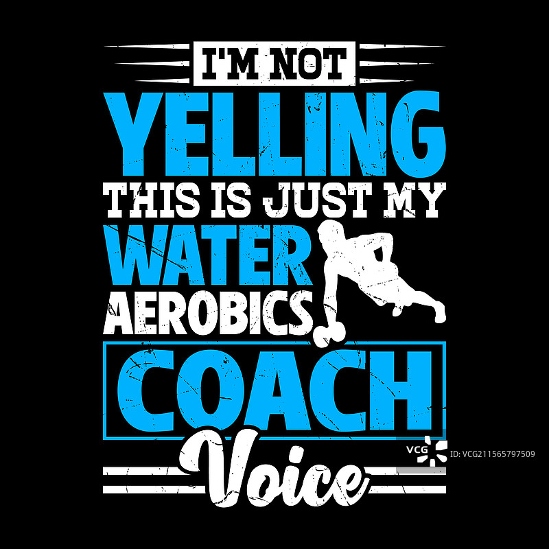 搞笑的有氧健身教练T恤设计图片素材