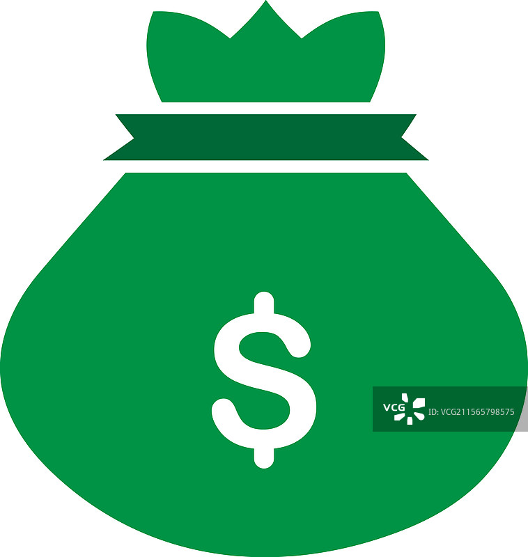 钱袋图标标志设计模板，独立展示图片素材