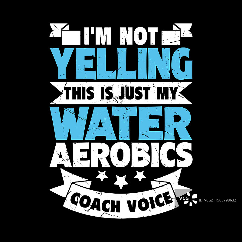 搞笑的有氧健身教练T恤设计图片素材