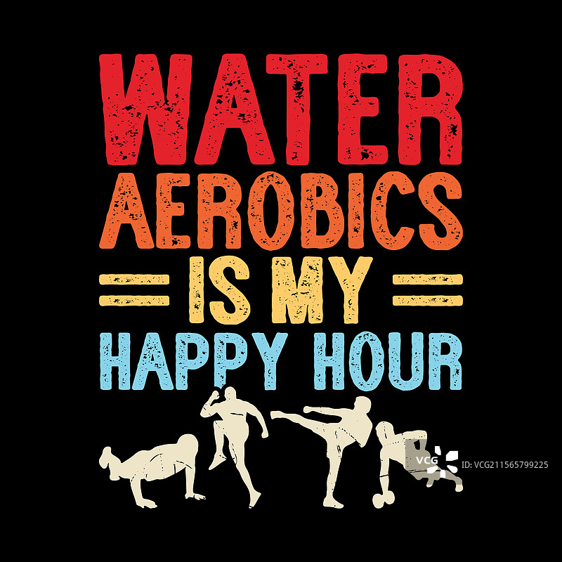 搞笑的有氧健身教练T恤设计图片素材
