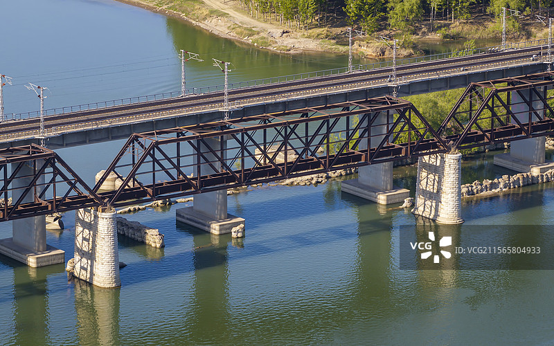 河北省唐山市滦州市滦河大铁桥图片素材