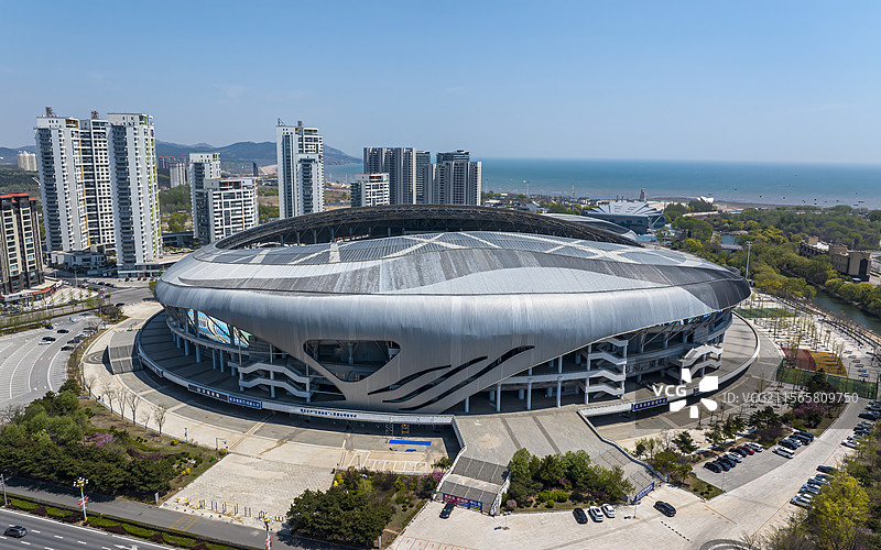 辽宁省葫芦岛市龙港区城市航拍图片素材