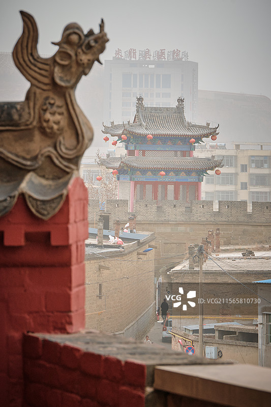 榆林米脂县李自成行宫图片素材